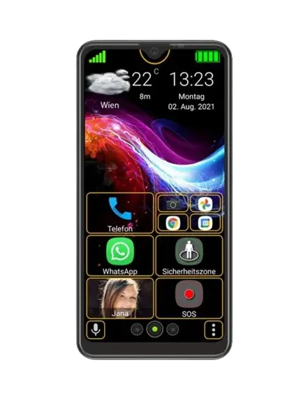 BEAFON M6S PLUS PREMIUM – smartphone avec bouton SOS et grand écran pour seniors